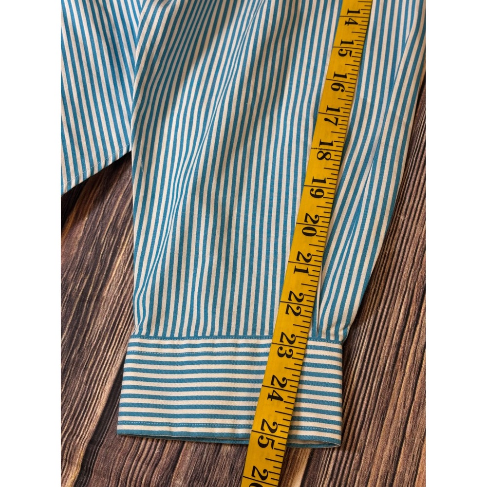 Polo Ralph Lauren Blake Shirt Mens XXL Blue White Stripe Cotton Button Down - Picture 10 of 13